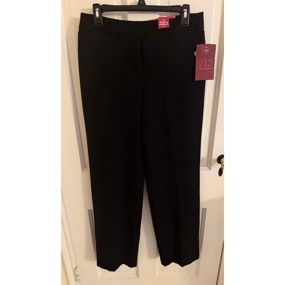 212 Collection Black straight leg trousers for women NWT Size 10